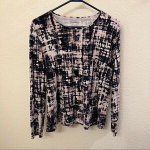 Croft & Barrow Long Sleeve Classic Tee Size L